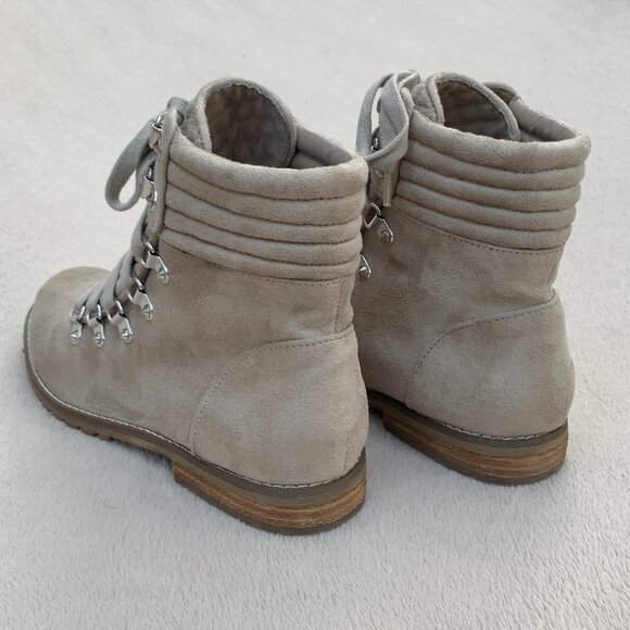 Carlos By Carlos Santana Donna Faux Suede Lace Up Booties Sz8 - Picture 10 of 16